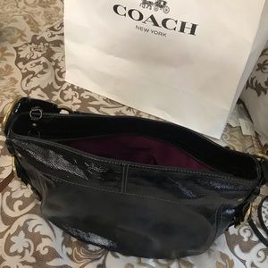 Coach black purse, used but EUC